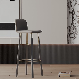 Modern Bar Chair 3d model