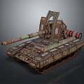 Futuristic Battle Tank With Unique Turret And Armor Details