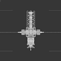 Advanced Space Station Structure With Solar Panels And Orbital Modules