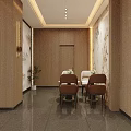 Modern Hotel Lobby With Reception Counter Marble Floor Ceiling Lights Leather Chairs And Wooden Bookshelves