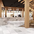 Modern Food City 3d model