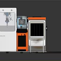 Building Construction 3D Printer With White Orange Design And Display Screen Tray Platform
