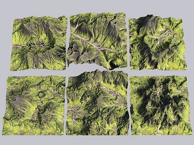 mountain terrain mountain forest terrain mountain shape mountain 3d model