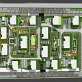 Residential Community Site Plan Featuring Building Layout Green Areas and Pathways