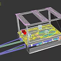 Industrial Equipment Featuring Metal Frame Base Structure And Mechanical Components
