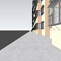 Modern Residential Building Exterior Design With Beige Facade Multiple Floors And Balconies