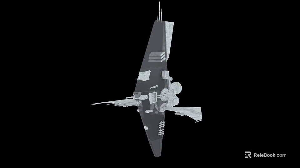 Advanced Military Fighter Jet With Streamlined Design Twin Engines And Wing Structure 3d model 
