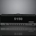 Black FENDER 5180 Electronic Amplifier With Control Knobs And Front Panel