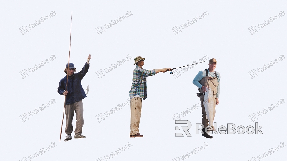 Fishing Characters Fishing Characters model