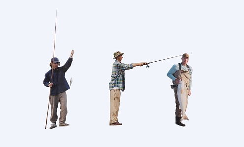 Fishing Characters Fishing Characters 3d model