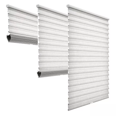 White Roller Blinds Home Interior With Light Filtering And Modern Design 3d model