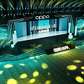 Commercial Event Stage Equipment With LED Screens Lighting And OPPO Brand Setup