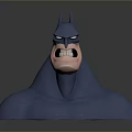 Cartoon Style Blue Batman Bust Decorative Figure For Home Living Decor