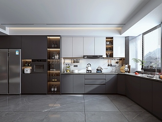 Modern Kitchen 3d model