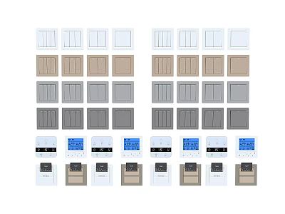 Hardware switch panel 3d model