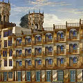 Elegant Homestay Architecture With Multiple Towers Ornate Balconies And Multi story Design