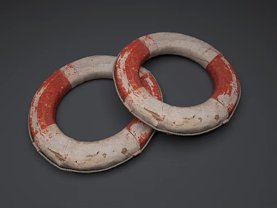 Modern swimming ring 3d model Modern swimming ring 3d model