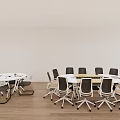 Modern Conference Table With Ergonomic Chairs In Spacious Meeting Room Setting