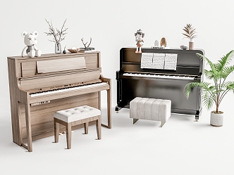 Modern Piano 3d model