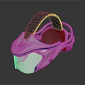 Futuristic VR Headset With Silver Design Streamlined Structure And Illuminated Interface