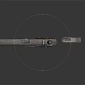 Classic Metal Pistol With Wooden Grip Magazine And Single Bullet