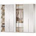 Modern Wardrobe Interior Design With Glass Door Hanging Clothes Drawers And Storage For Bags