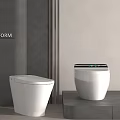 Smart toilet 3d model