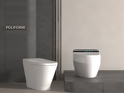 Smart toilet 3d model