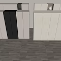 Modern Light Colored Wardrobe With Hanging Rods Drawers And Open Shelves Storage Design