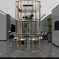 Modern Light Luxury Integrated Living And Dining Room With Elegant Furniture And Comfortable Interior Design