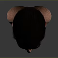 Realistic 3D Man Head Model with Short Hair and Beard