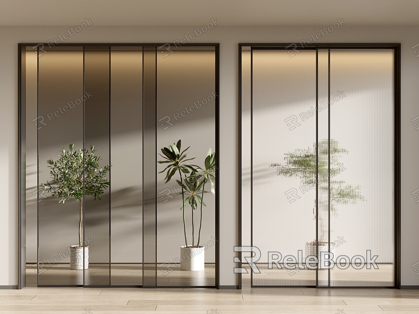 modern glass door sliding door balcony door kitchen door model