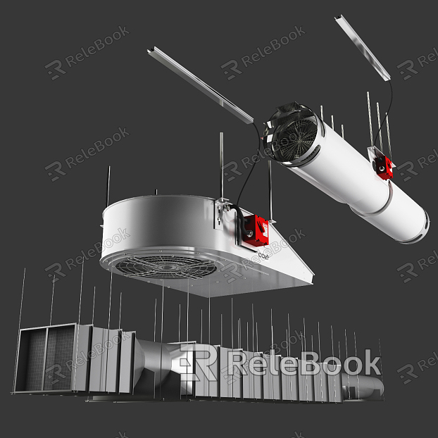 Modern ventilation pipe system model