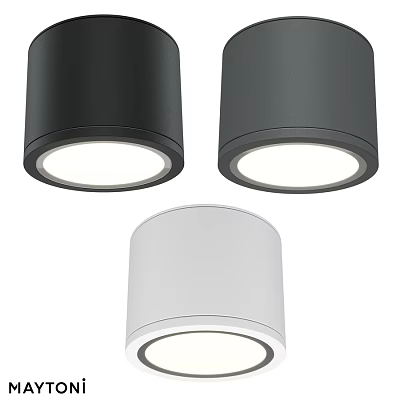 Modern Black Grey White Downlights For Indoor Ceiling Lighting Fixtures 3d model