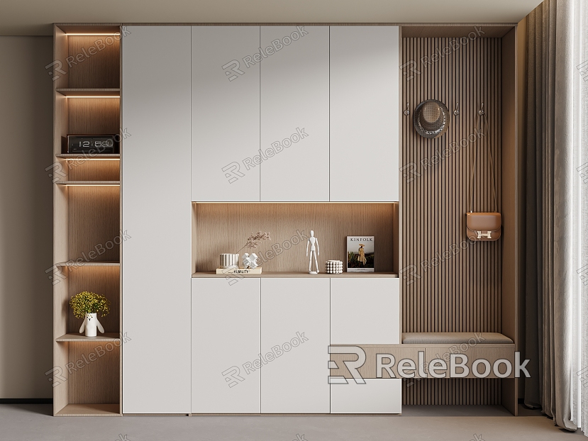 Modern Entrance Shoe Cabinet model