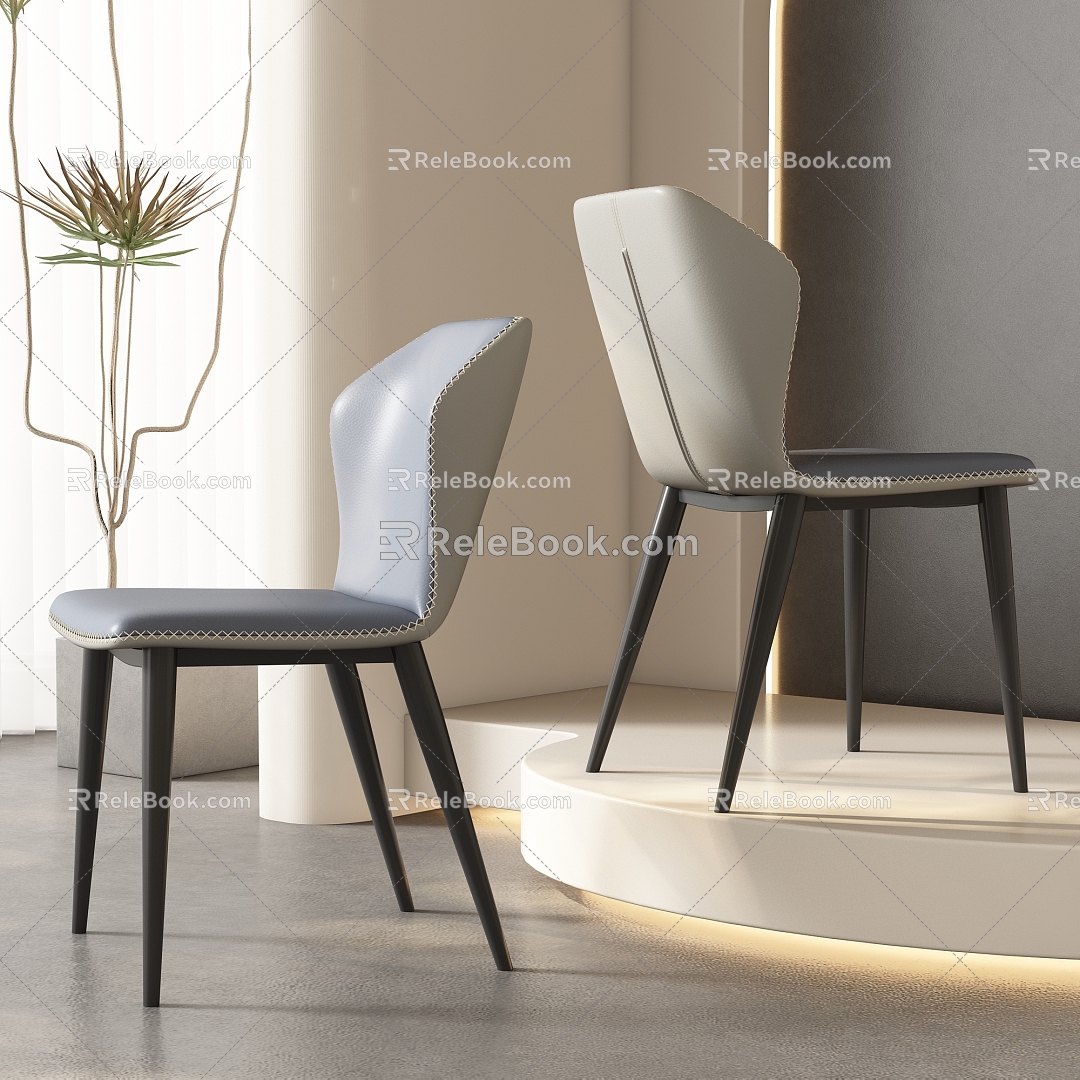 Dining chair combination 3d model