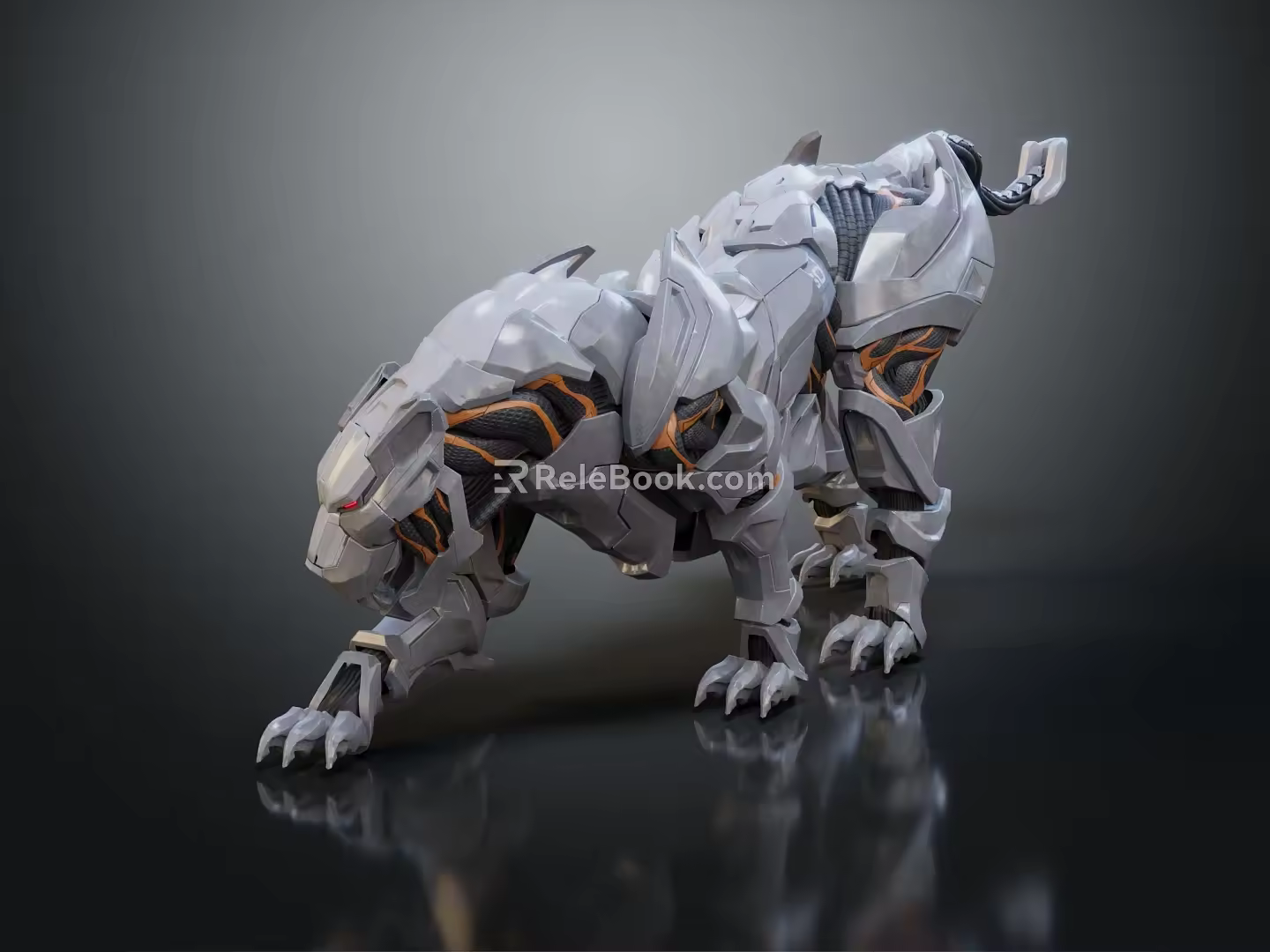 Modern Robot Mechanical Tiger Machine Tiger Mechanical Monster Machine Dinosaur 3d model