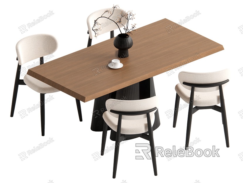 Dining table and chair model