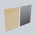 Stylish Light And Dark Colored Blinds For Modern Home Interior Design 3d model