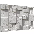 Decorative Textured 3D Cube Background Wall With Modern Geometric Pattern Design 3d model
