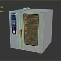 Stainless Steel Commercial Kitchen Electric Appliance With Glass Door And Control Panel