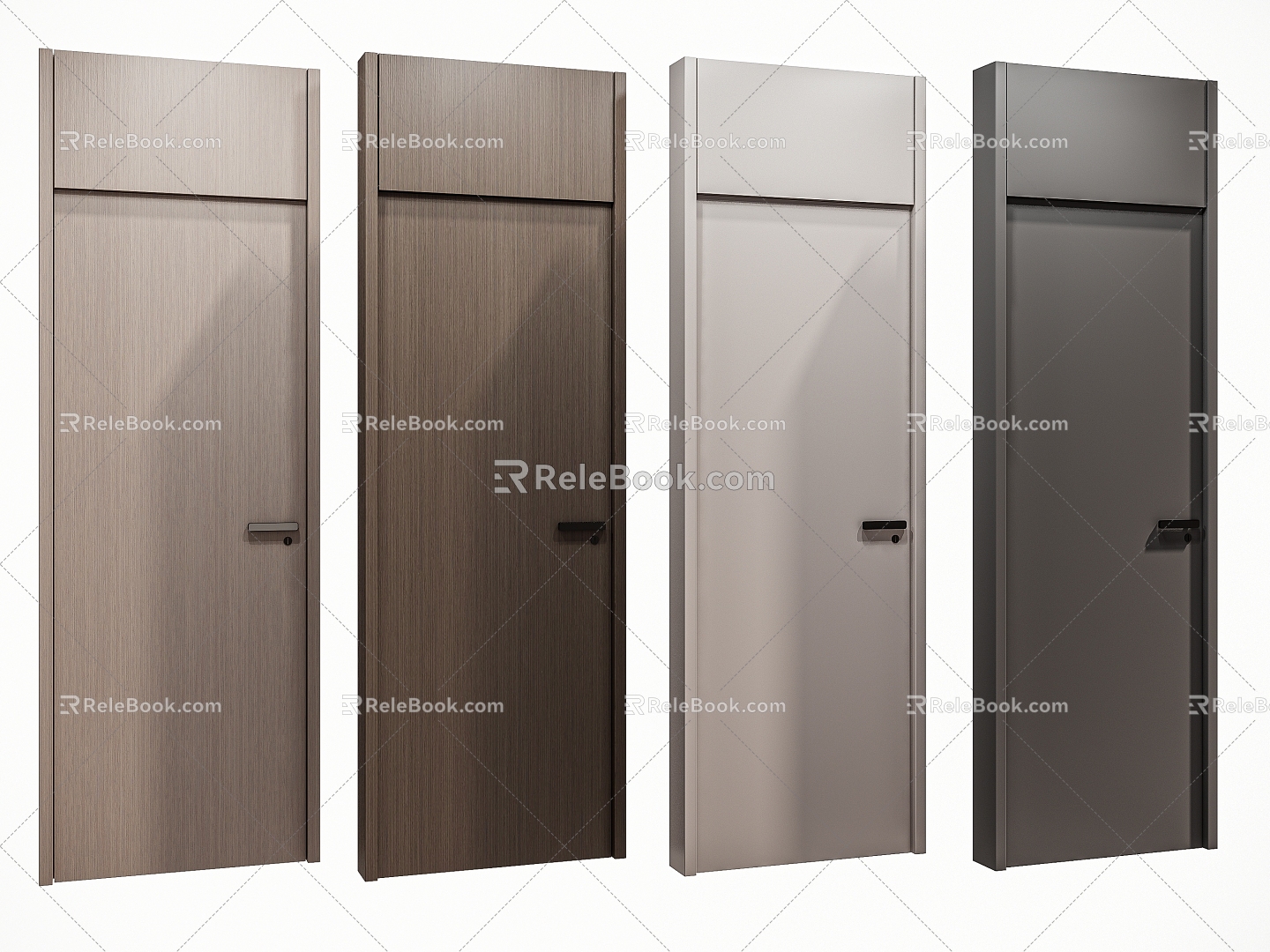 Modern Door Bedroom Door Room Door Open Top Door Paint Door Wooden Door Minimalist Door Single Door Swing Door Combination 3d model