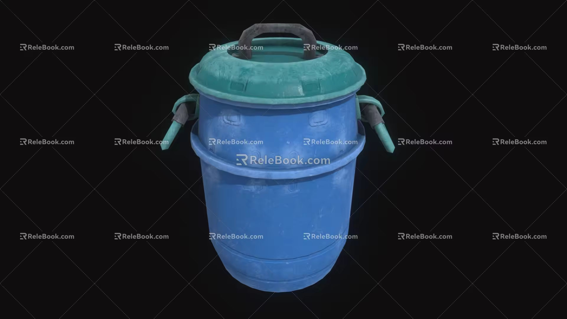 Bucket Bucket Trash Bin Plastic Bucket Broken Bucket Old Bucket Abandoned Bucket Storage Bucket Container Low Face Number Low Mold Simple Mold Game Movie Realistic 3d model