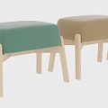 Pink Upholstered Bench With Wooden Legs Modern Home Furniture Design