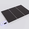 Industrial Solar Panel System With Inverter For Renewable Energy Generation 3d model