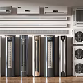 Different Models of Air Conditioners and Fans with Modern Designs and Features
