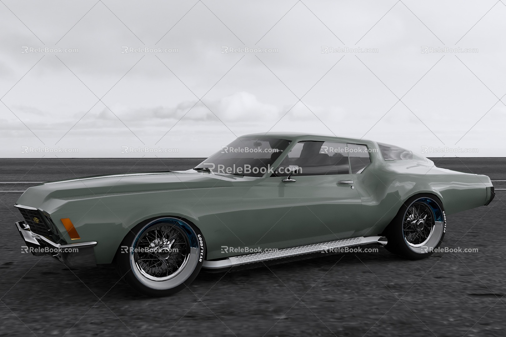 Muscle sports car 3d model