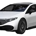White Mercedes Modern Car With Sleek Body Black Roof Front Grille And Alloy Wheels