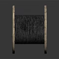 Industrial Black Cable Reel With Wooden Spool For Electrical Applications
