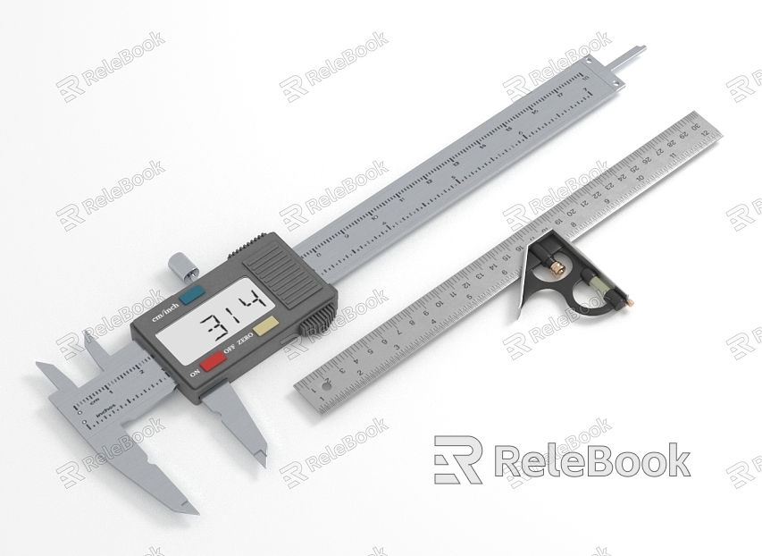 caliper ruler measuring tool stationery model